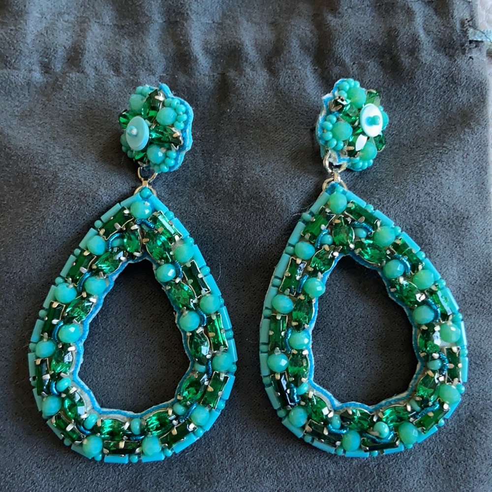 Ranjanna Khan turquoise statement earrings